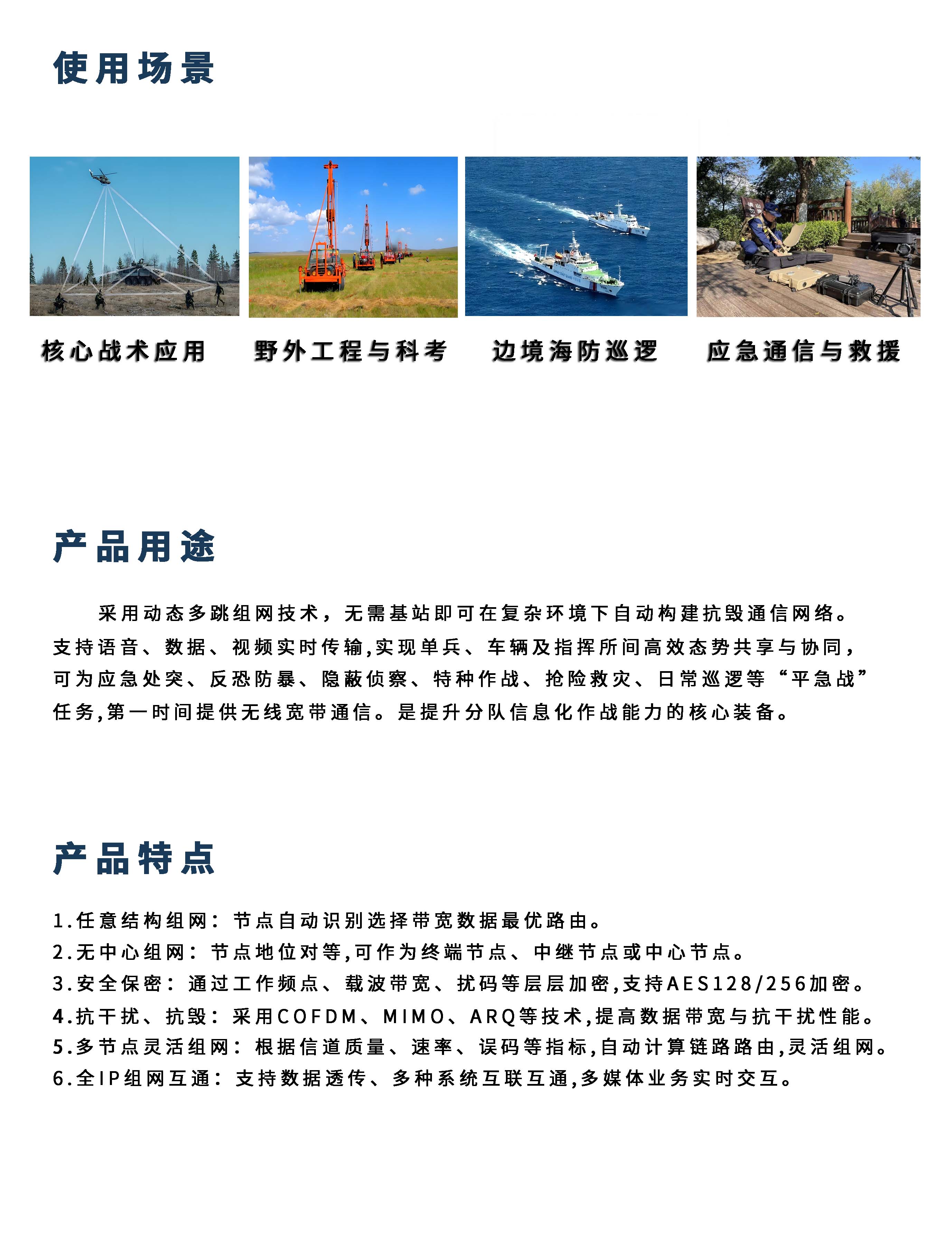 背负式单兵自组网电台详情页